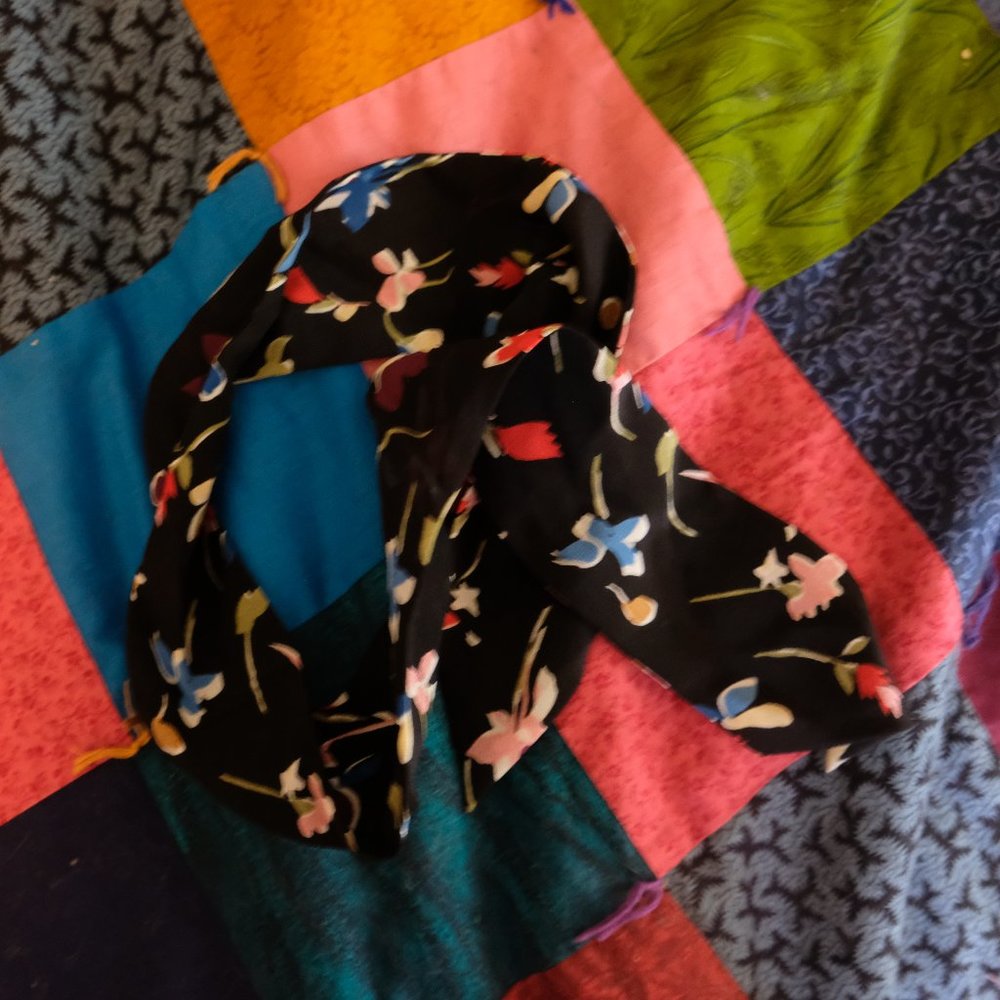Madewell silk hair tie scarf